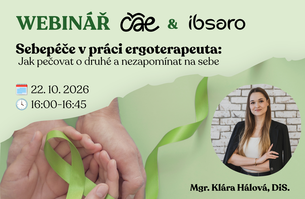 Webinář ke Světovému dni ergoterapie: Sebepéče v práci ergoterapeuta