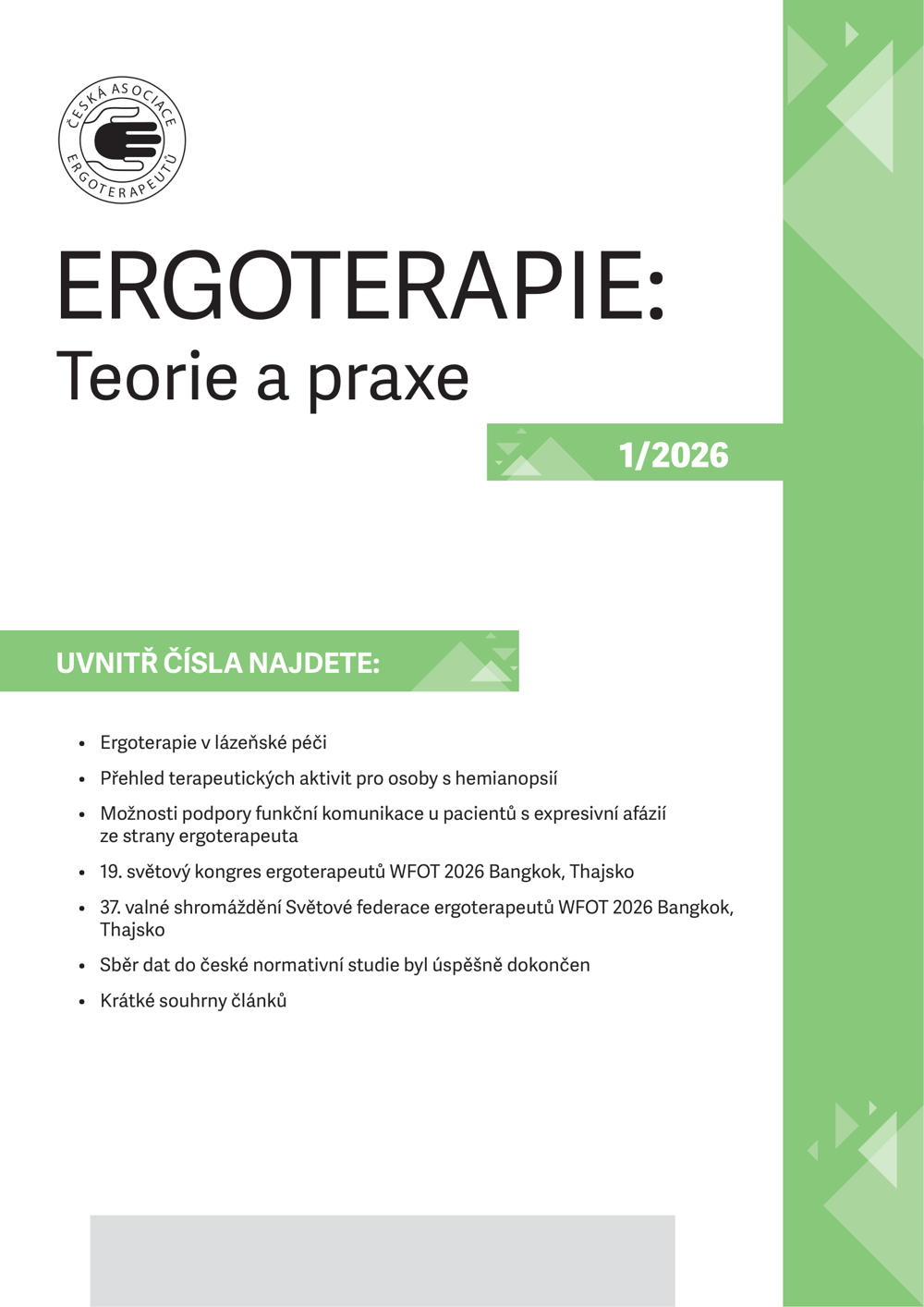Ergoterapie: teorie a praxe 1/2026